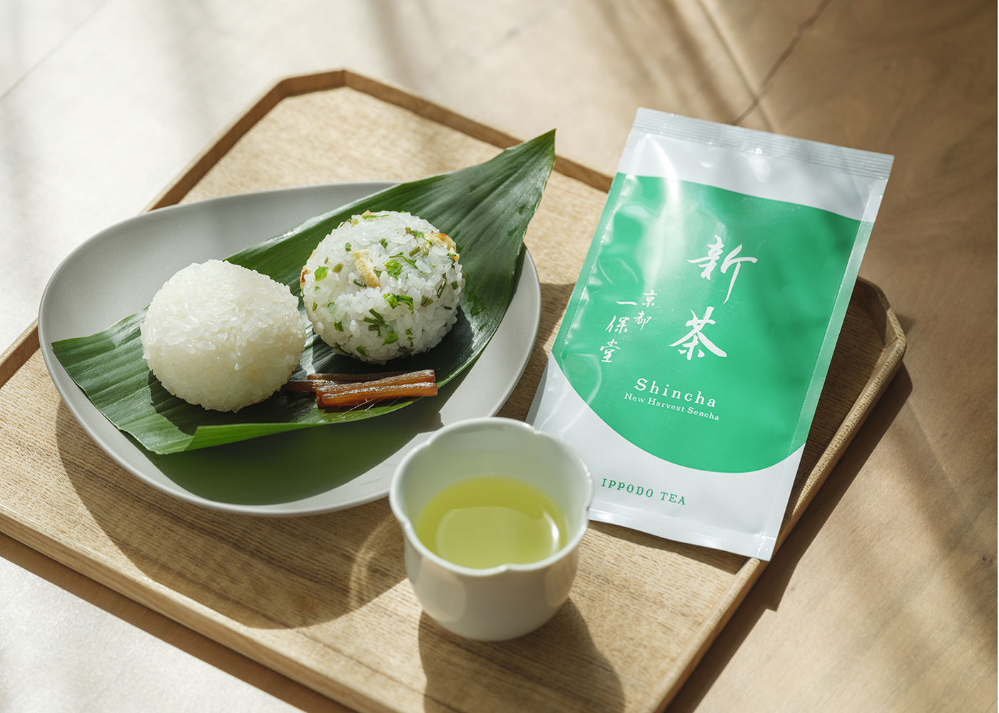 【青山店】6/5～7 限定メニュー「塩むすびと、季節のおむすびと、新茶。」