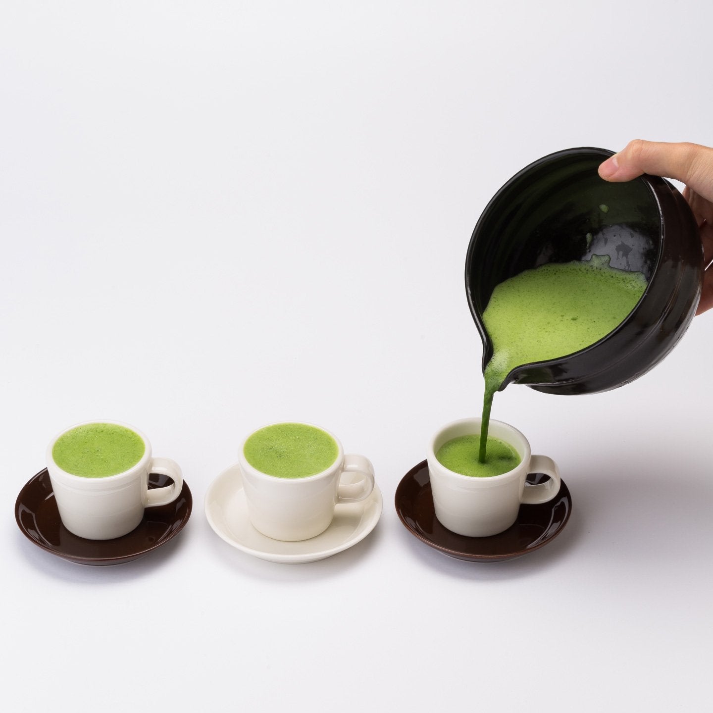 たっぷりの抹茶を作る（片くち）